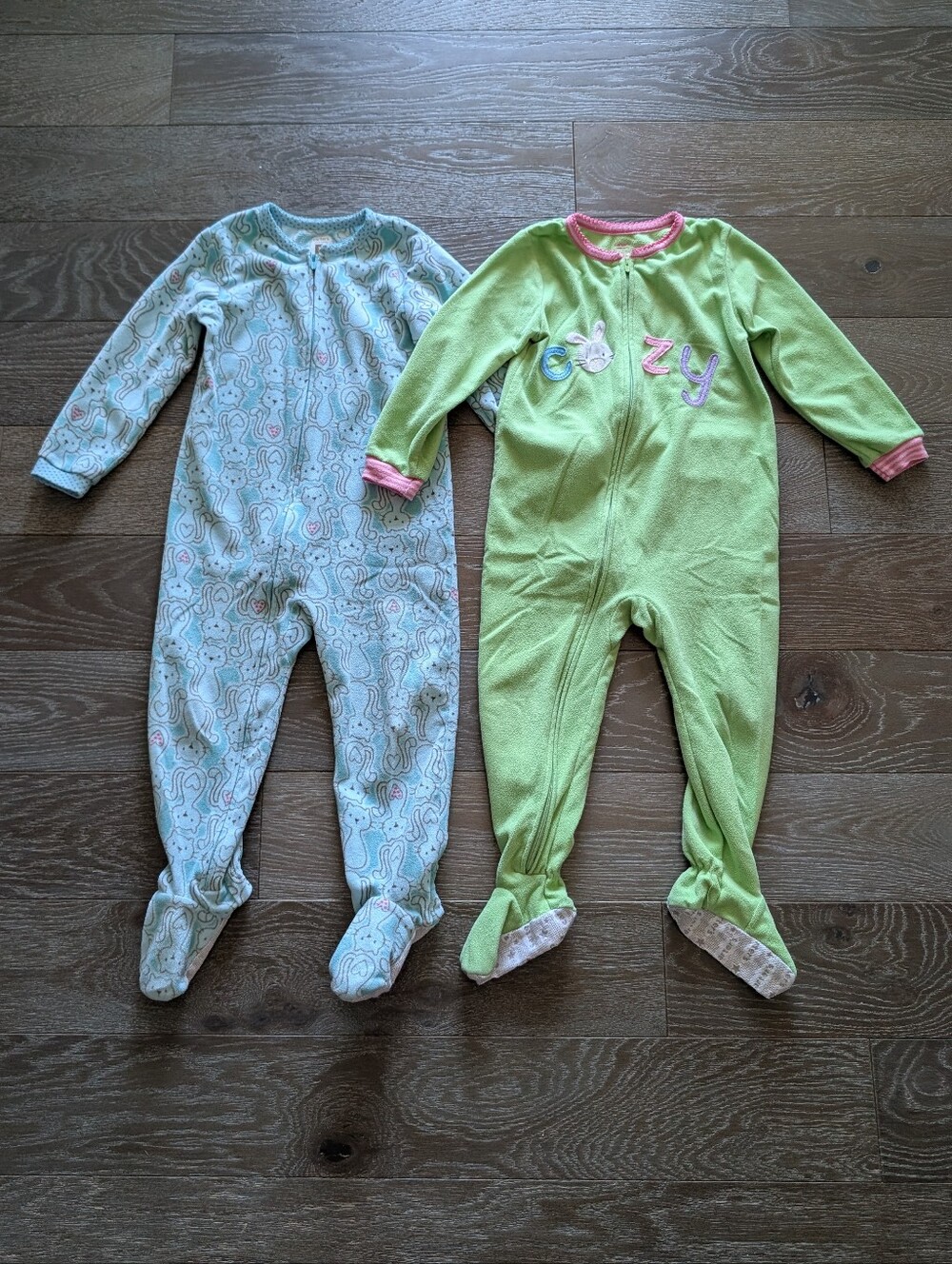 3/$15 - Carter's Fleece One-Piece Footie Pajamas Set of 2 Size 3T